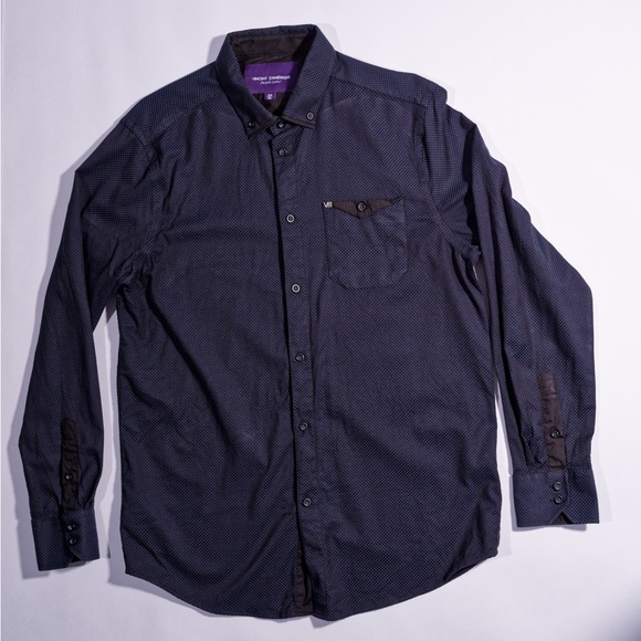 vincent d’Amérique Other - Elegant Dark Blue Men's Button Down Shirt